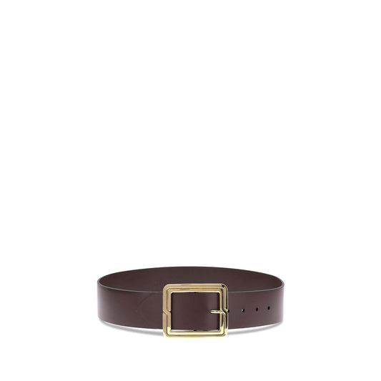 Etro Brown Calf Leather Bos Taurus Regular Belt