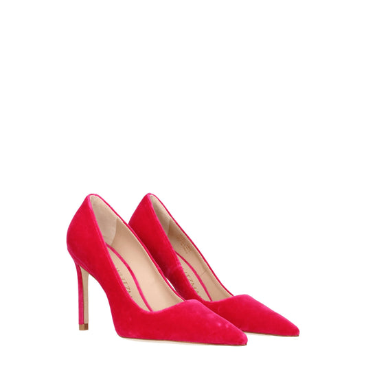 Stuart Weitzman Pink Velvet Broch