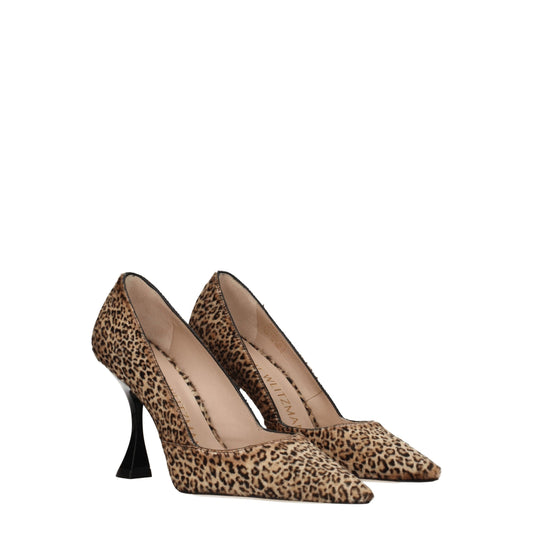 Stuart Weitzman Beige Horsehair Broch