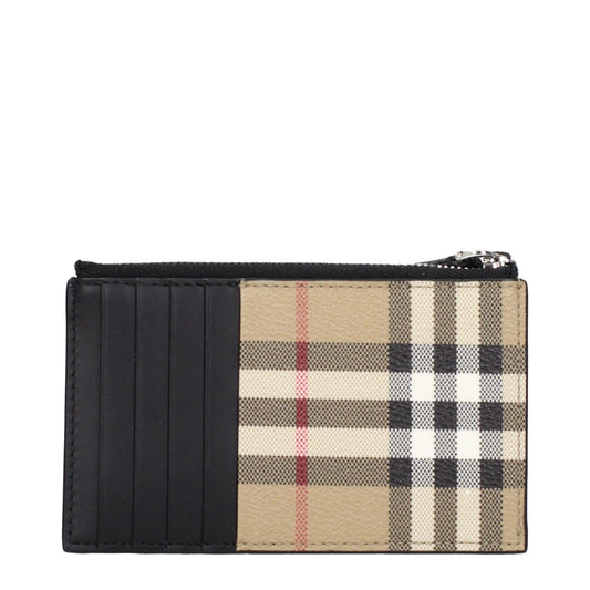 Burberry Beige Fabric Cardholder