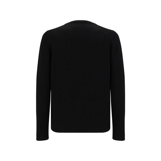 Prada Black Fleece Wool Sweatshirt