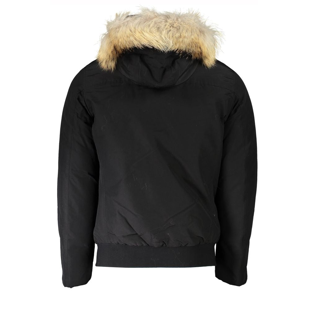 Woolrich Black Cotton Jackets & Coat