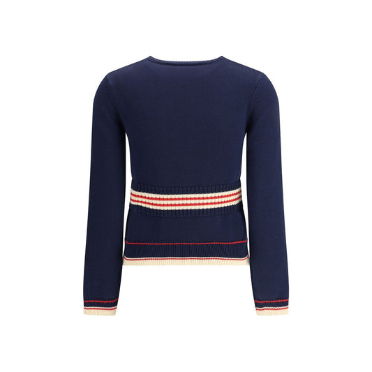 Valentino Blue Cotton Sweatshirt