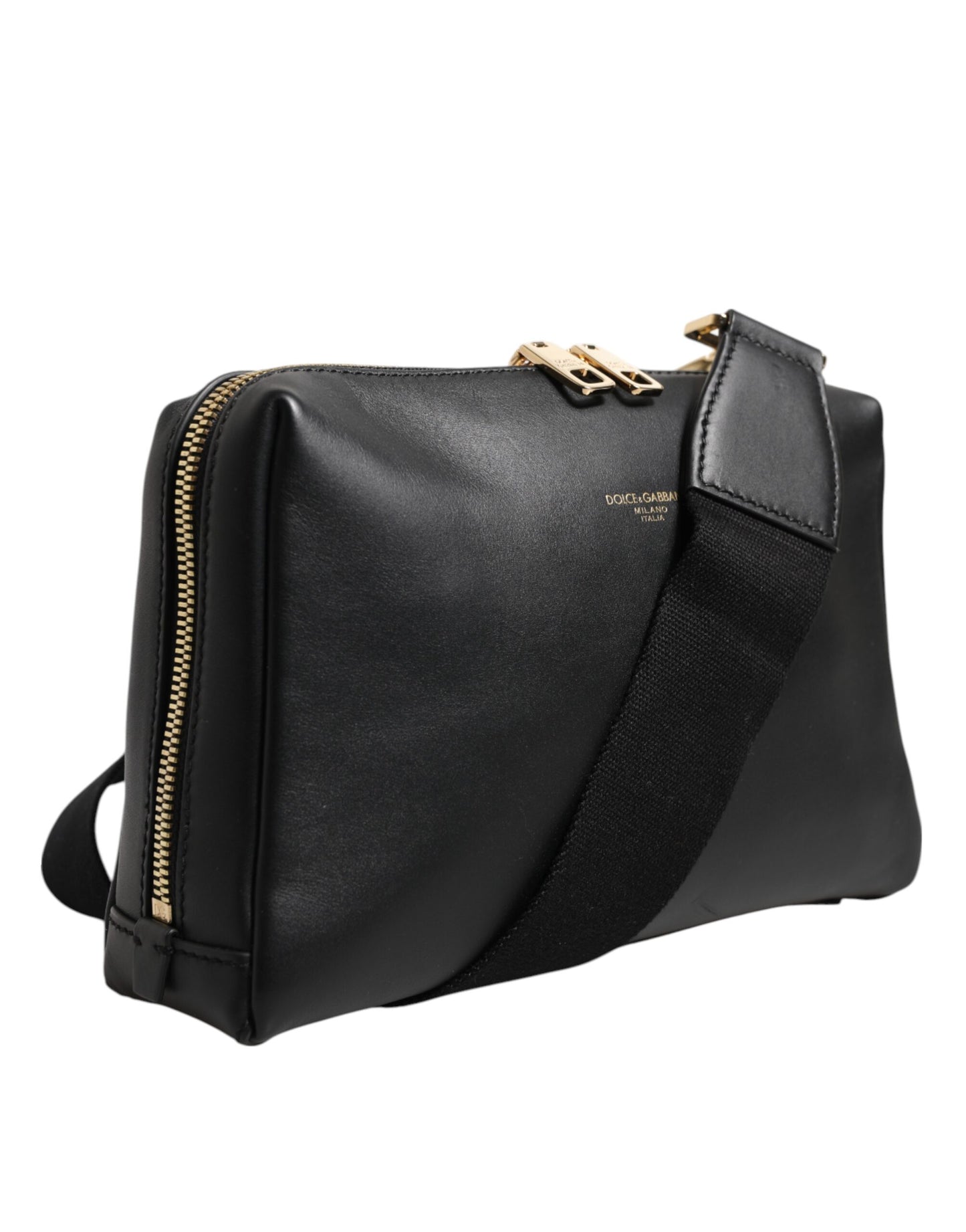 Dolce & Gabbana Black Mediterranean Leather Shoulder Crossbody Bag