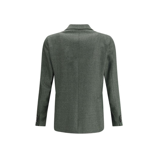 Tagliatore Green Fleece Wool Blazer