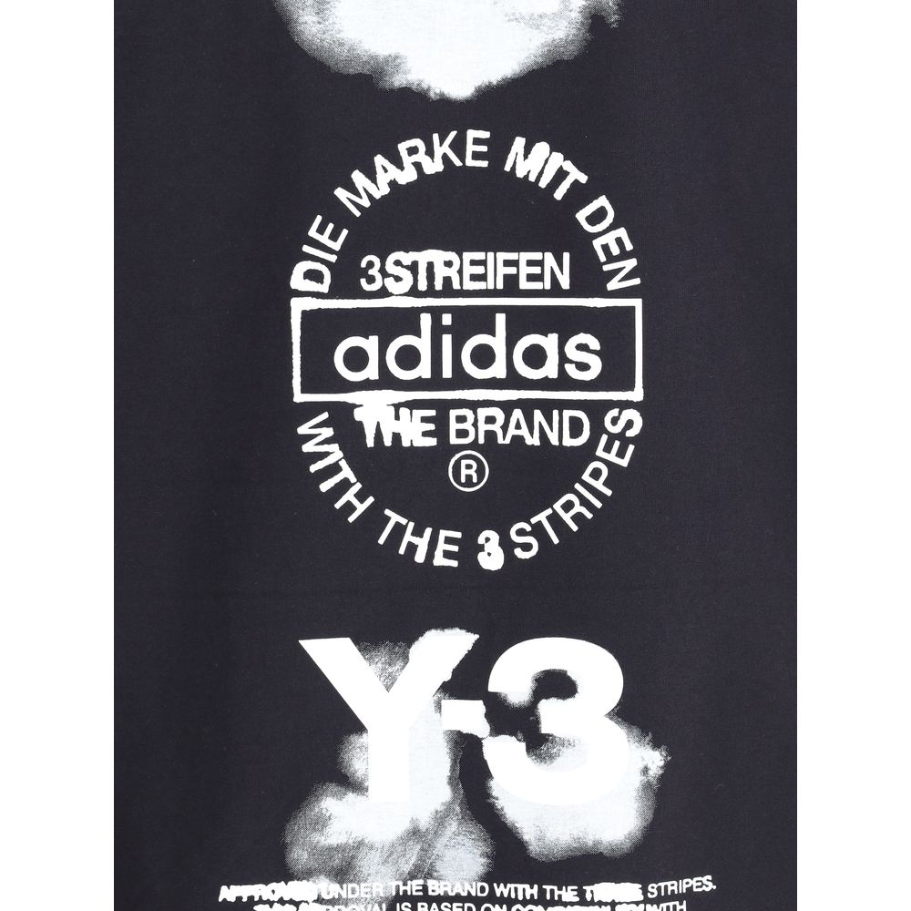 Y-3 Black Cotton T-Shirt