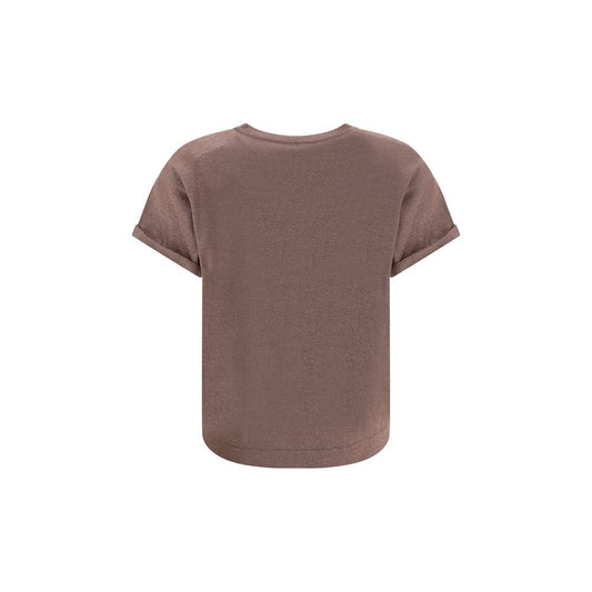Brunello Cucinelli cashmere glitter T-shirt
