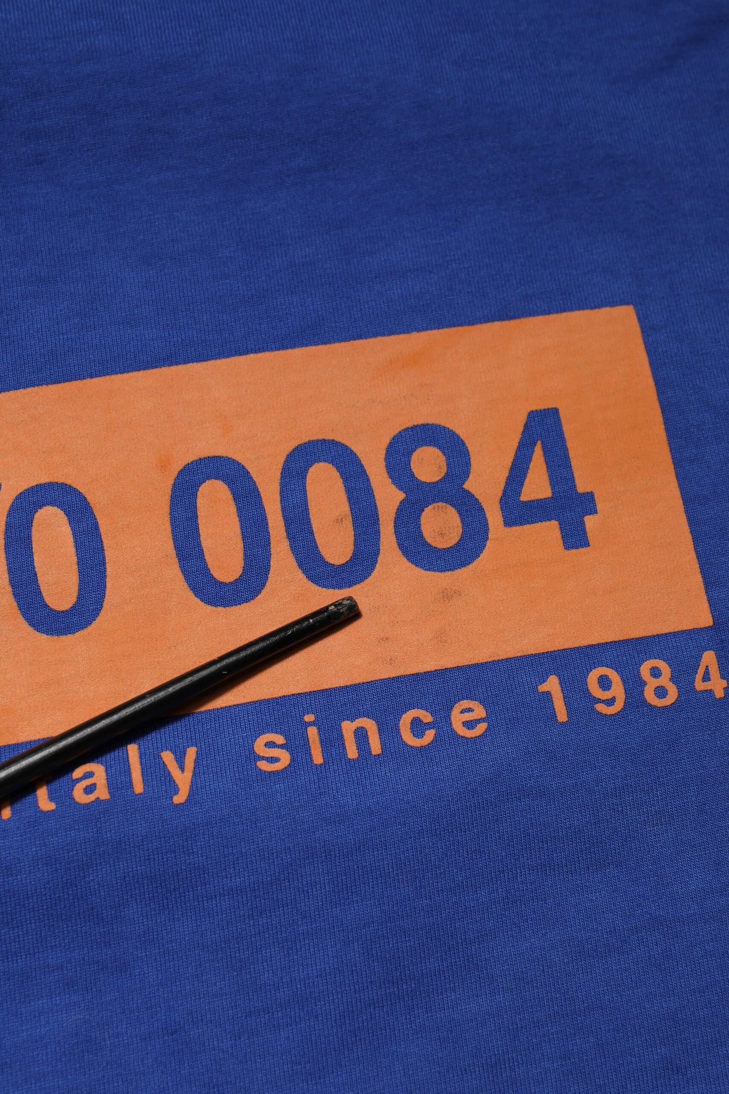 Dolce & Gabbana Blue Logo Graphic Cotton Crew Neck T-shirt