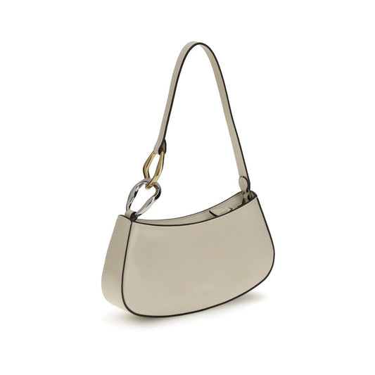 Staud Cream Calf Leather Bos Taurus Shoulder Bag