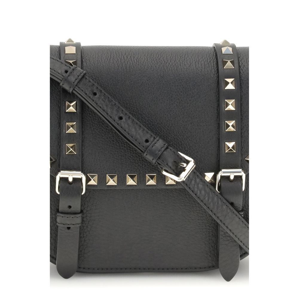 Valentino Garavani Beige Calf Leather Bos Taurus Shoulder Bag