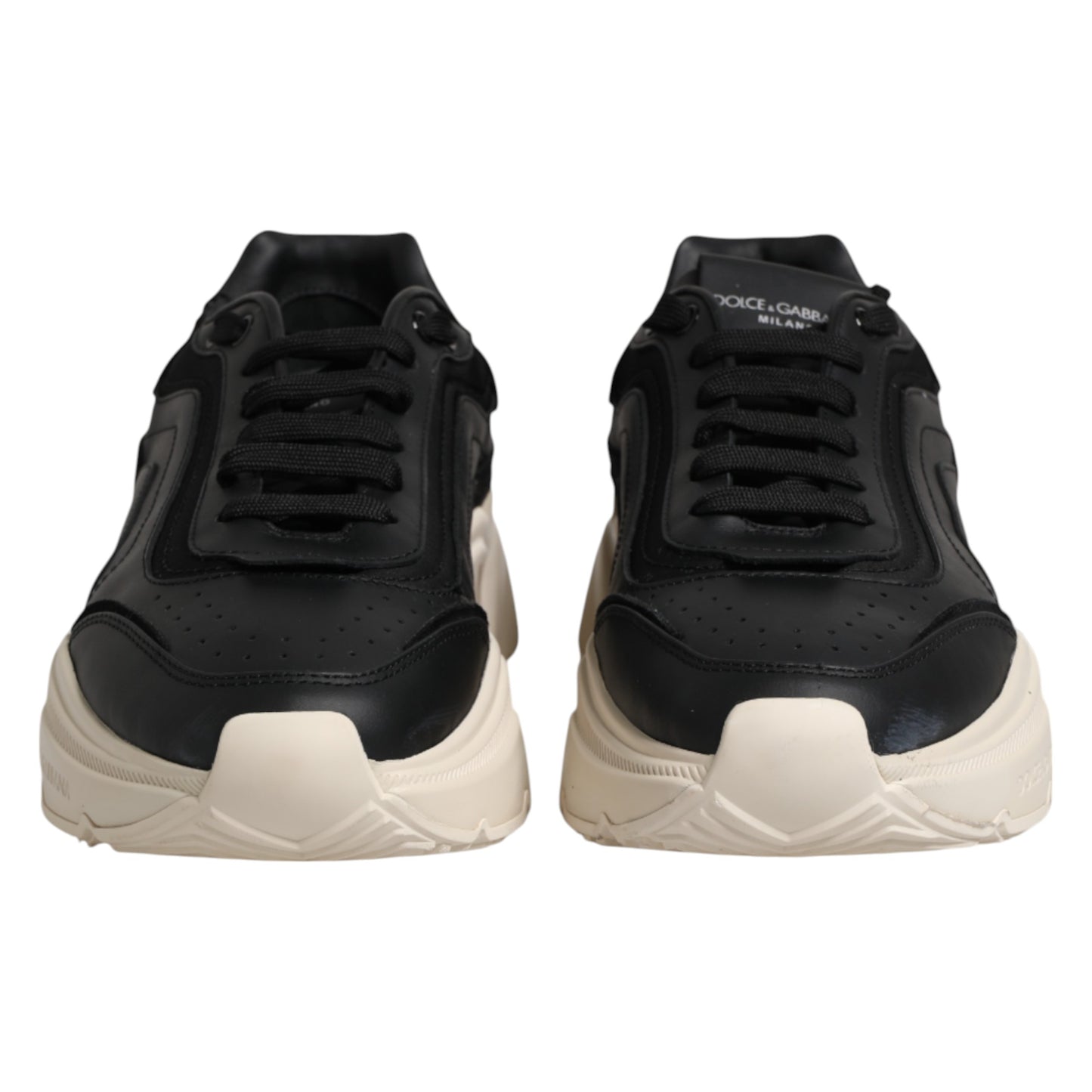 Dolce & Gabbana Black White Daymaster Low Top Sneakers Shoes