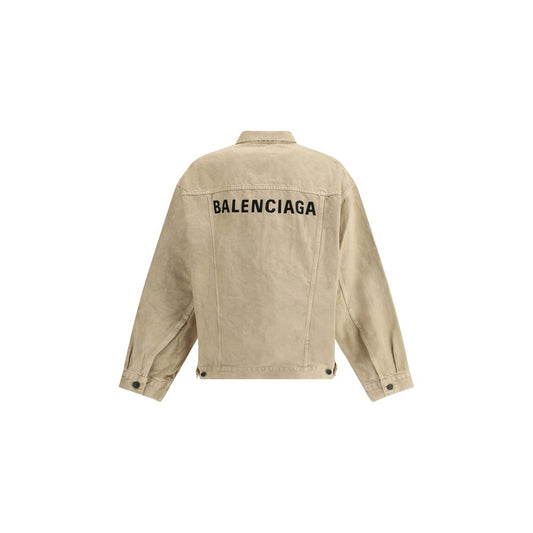 Balenciaga Beige Cotton Denim Jacket