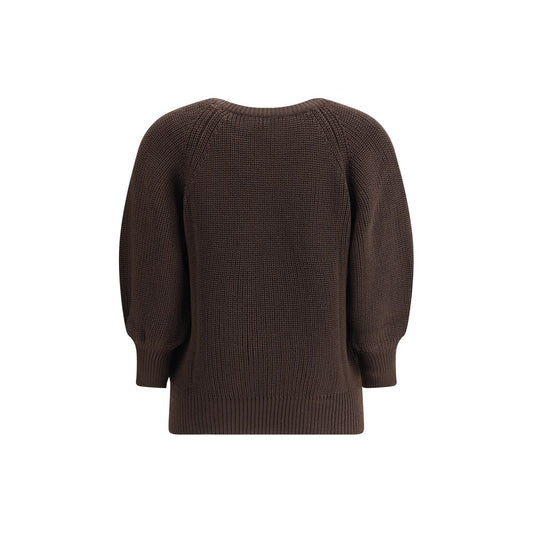 Ella Brown Merino Wool Sweatshirt