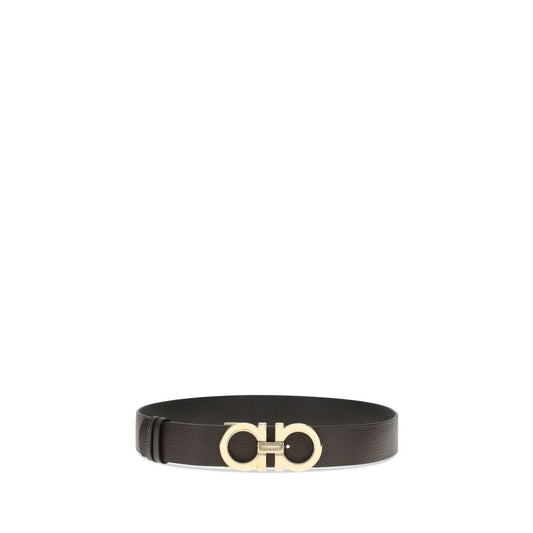 Ferragamo Brown Calf Leather Bos Taurus Belt