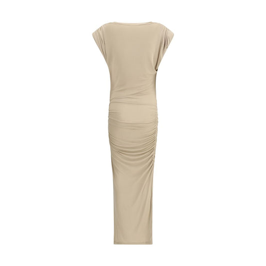 Marant Etoile Beige Modal Casual Dress