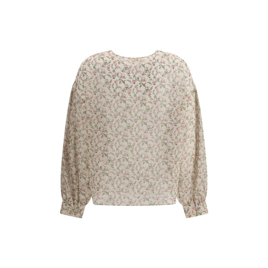 Kristina Ti Multicolor Silk Pattern Shirt