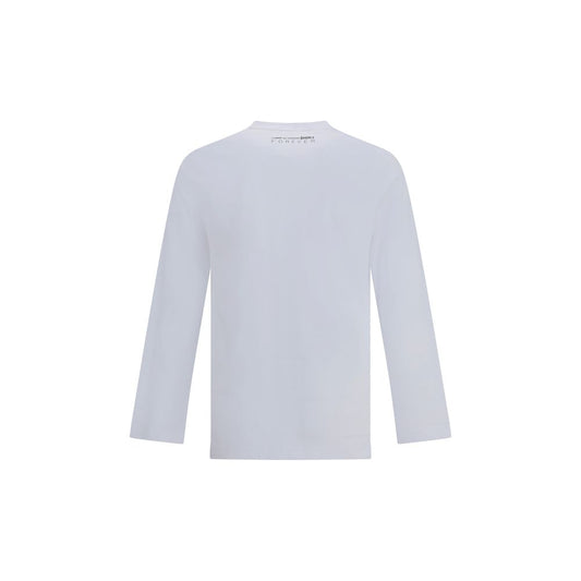 Comme Des Garçons White Cotton Long Sleeve T-Shirt