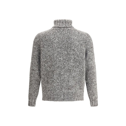 Brunello Cucinelli Gray Alpaca Vicugna Pacos Turtleneck