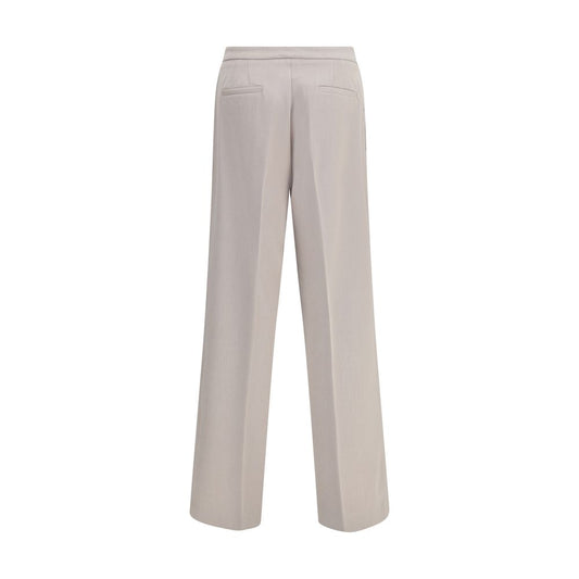 Cruna Beige Polyester Casual Pants
