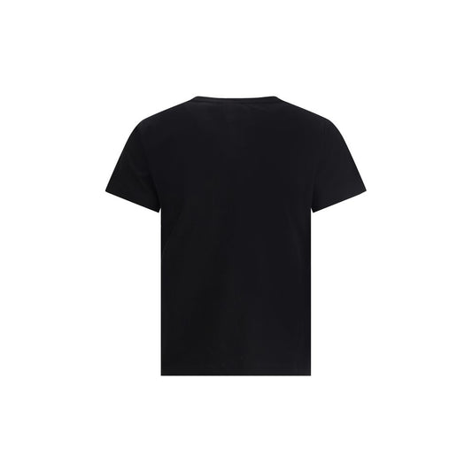 PINKO Black Cotton T-Shirt