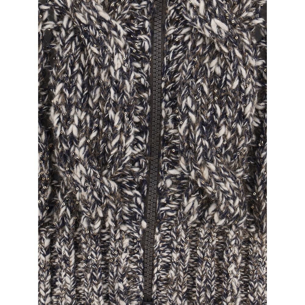 Brunello Cucinelli Braided Cardigan