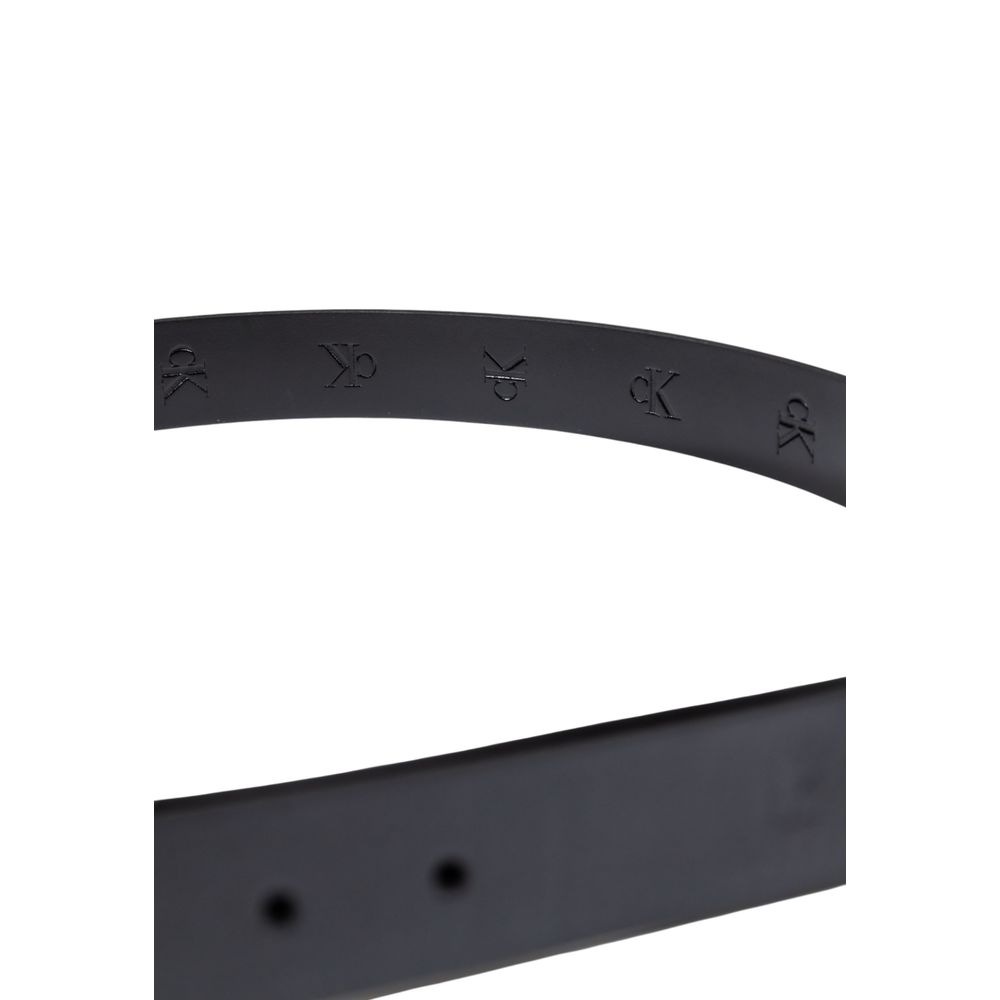Calvin Klein Jeans Black Leather Belt