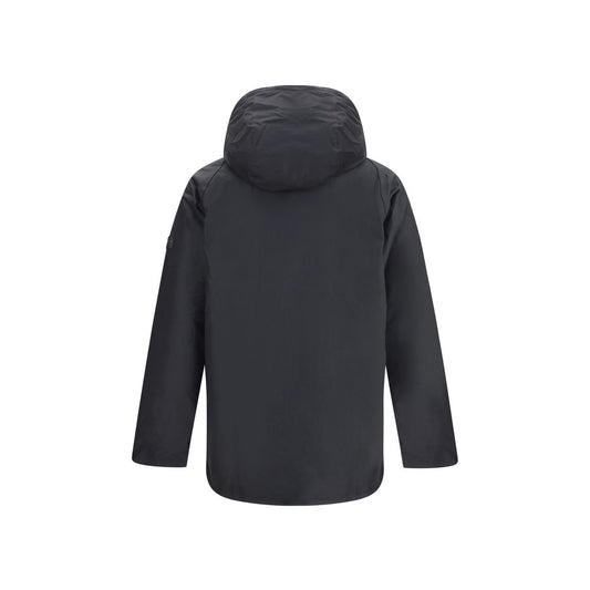 Barbour International Black Cotton Parka
