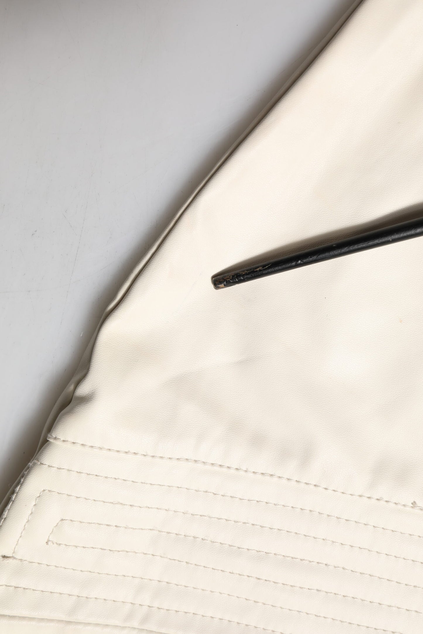 Guess Beige Faux Leather Quilted Mini High Waist Women Skirt