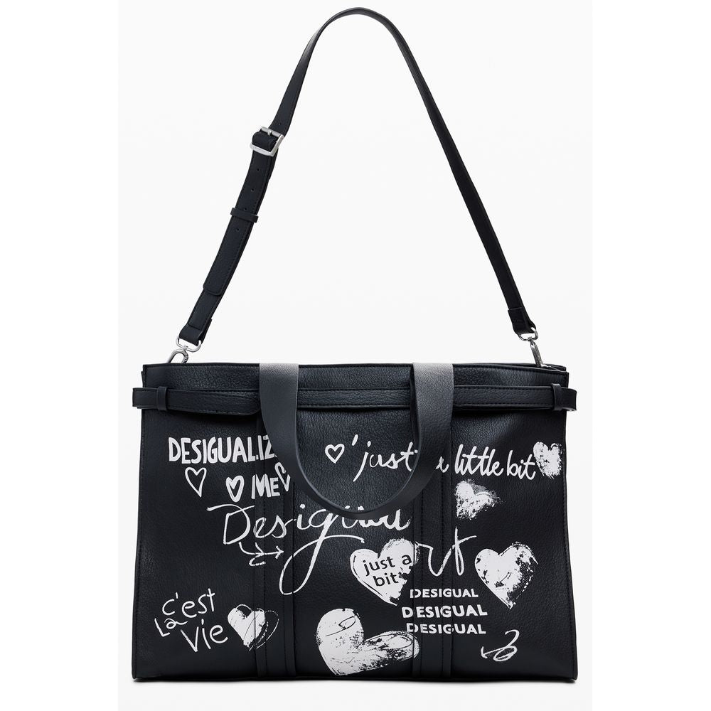 Desigual Black Polyethylene Handbag
