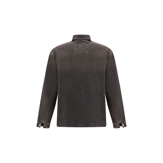 7FOR Black Cotton Denim Jacket