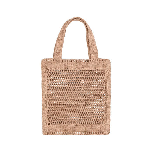 Chloé Brown Raffia Shoulder Bag