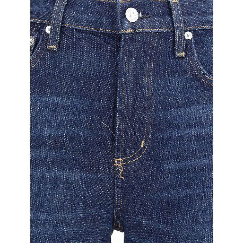 Citizens of Humanity Blue Cotton Flared Jeans