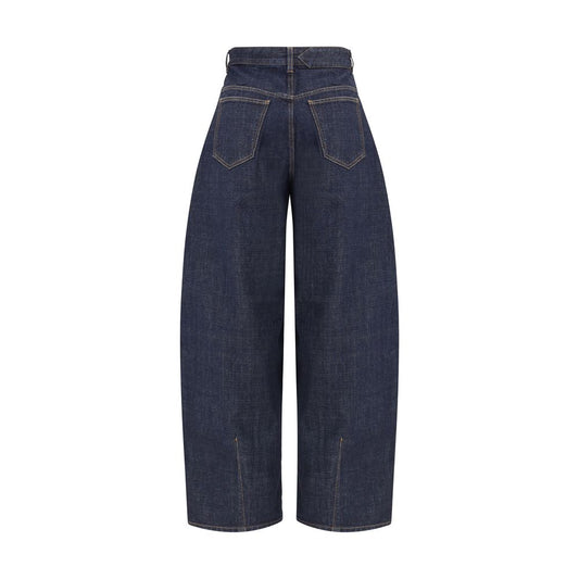 Jacquemus Blue Cotton Relaxed Fit Jeans