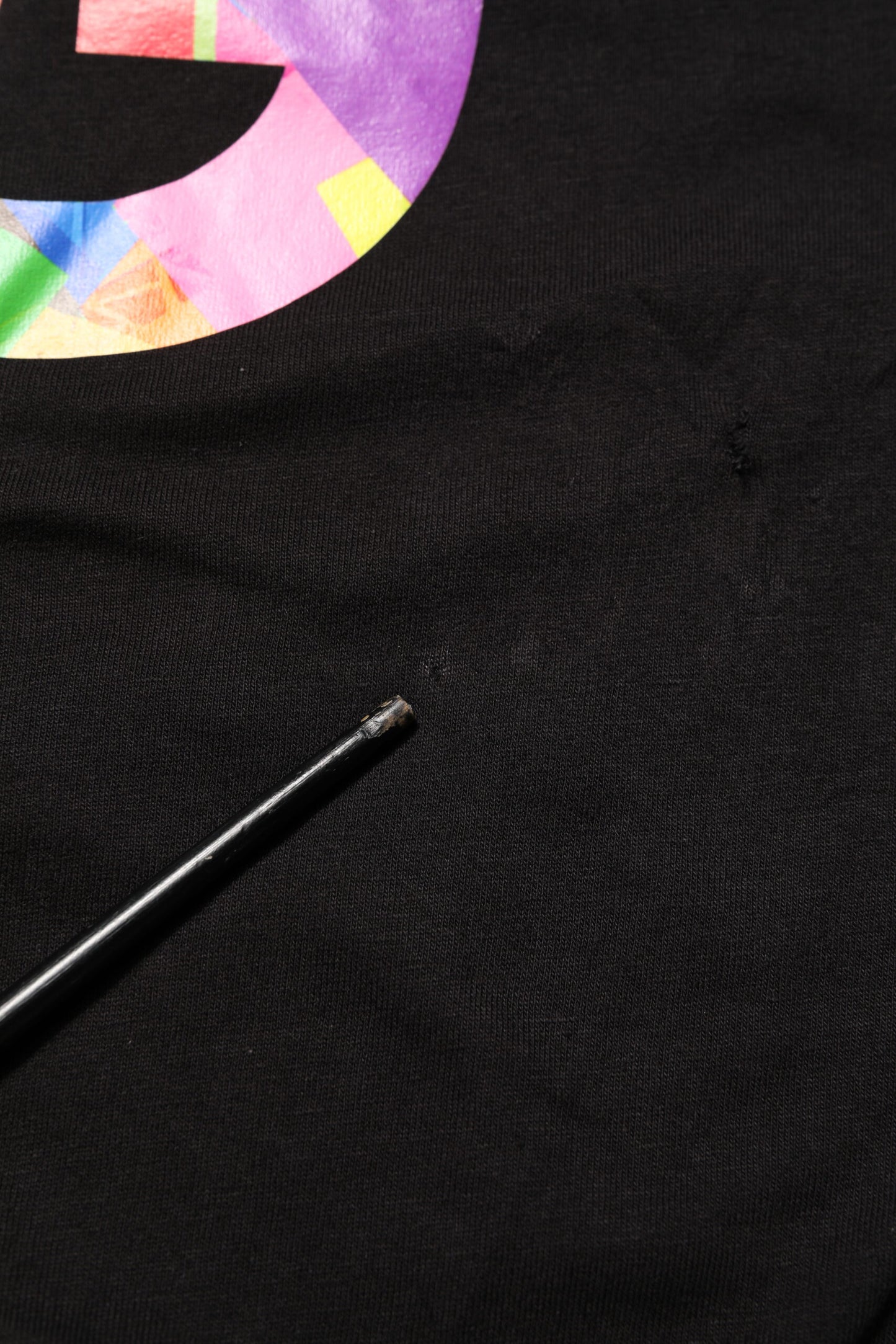 Dolce & Gabbana Black Logo Print Cotton Crew Neck T-shirt