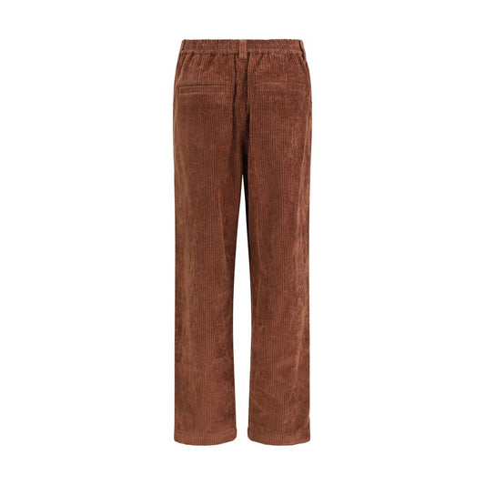 Brunello Cucinelli Brown Cotton Casual Pants