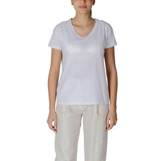 Armani Exchange White Cotton T-Shirt