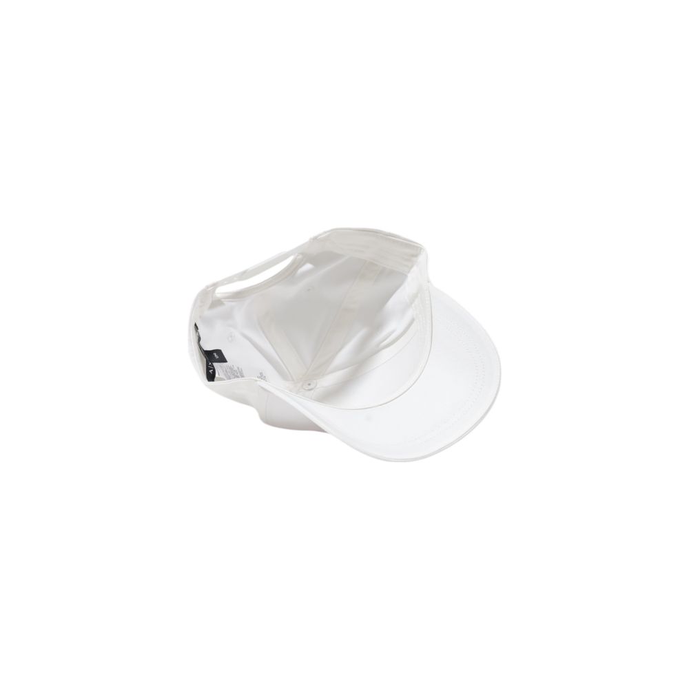 Armani Exchange White Cotton Cap (Baseball Hat)