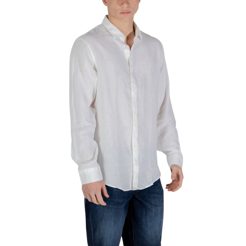 Armani Exchange White Linen Shirt