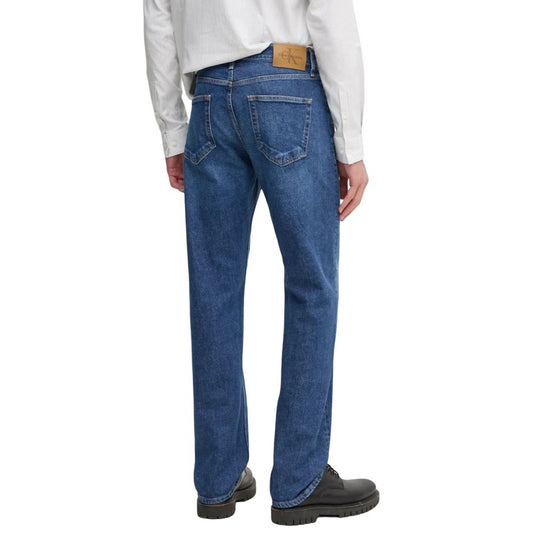 Calvin Klein Jeans Blue Cotton Relaxed Fit Jeans