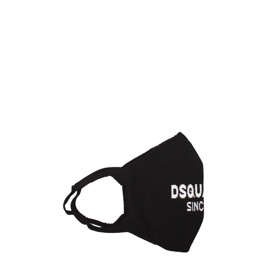Dsquared² Black Polipropilene Facemask
