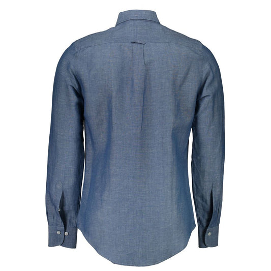 Gant Blue Linen Men's Shirt