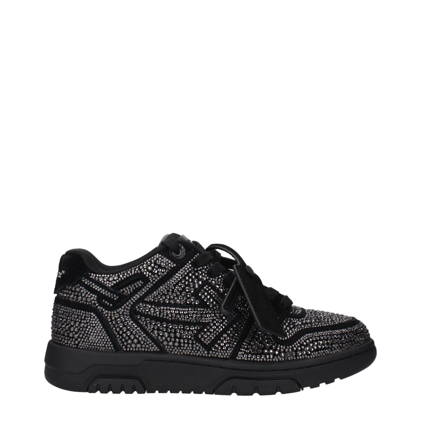 Off-White Black Leather Sneakers