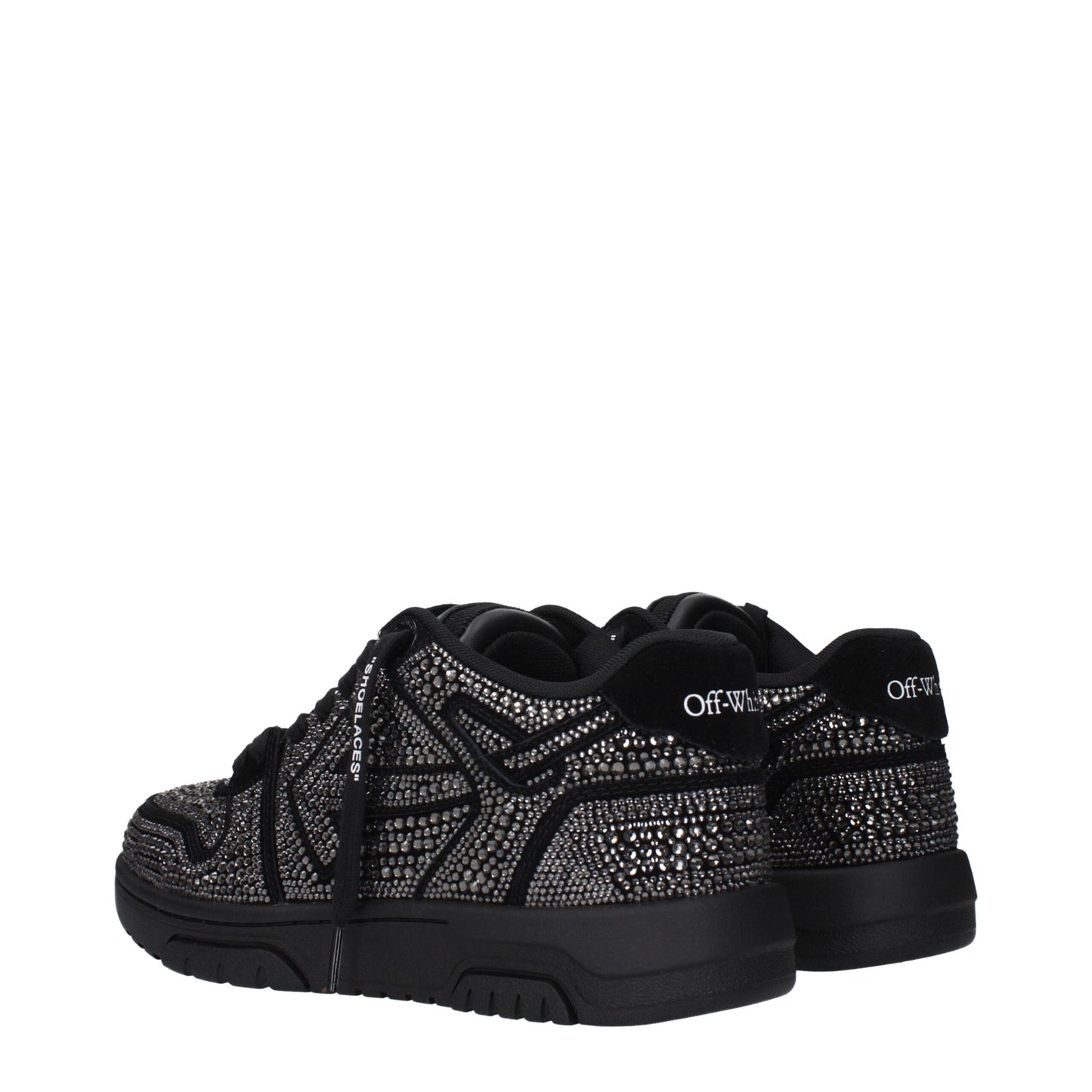Off-White Black Leather Sneakers