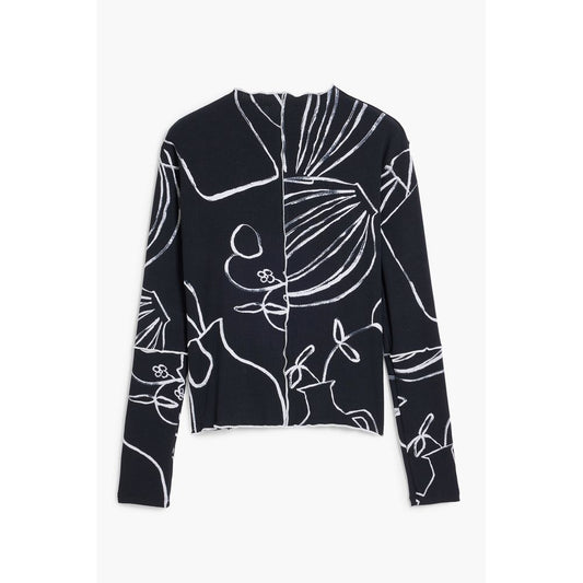 Desigual Black Elastane Women T-Shirt