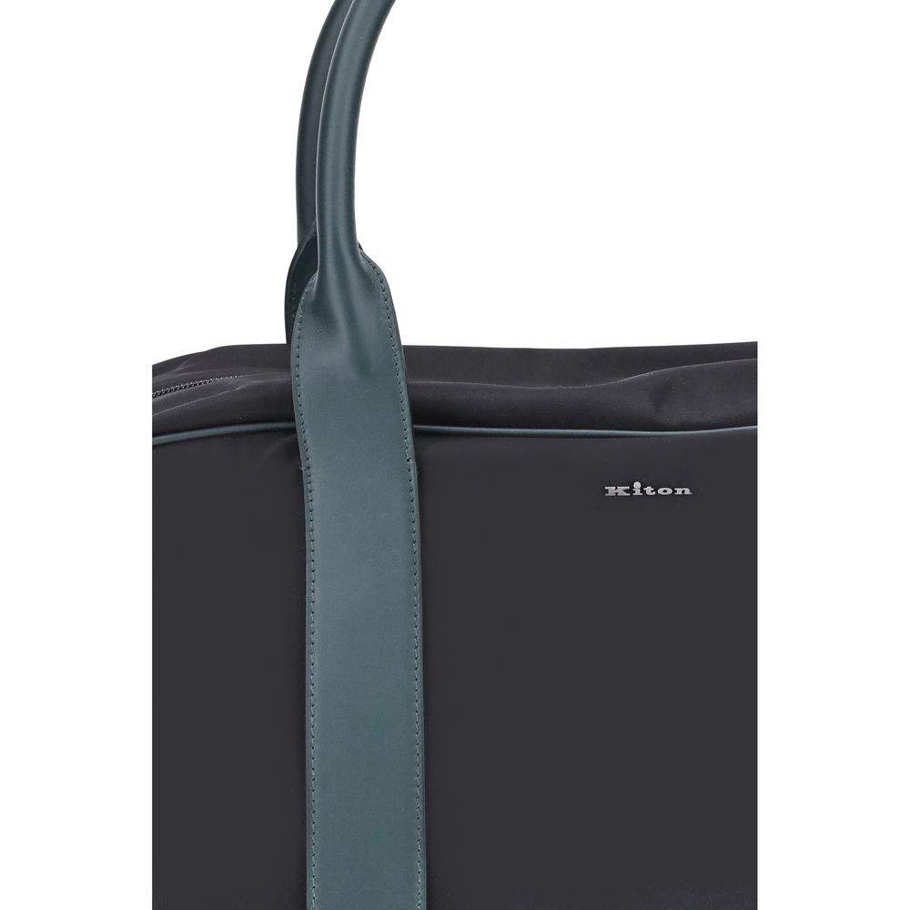Kiton Green Nylon Luggage And Travel