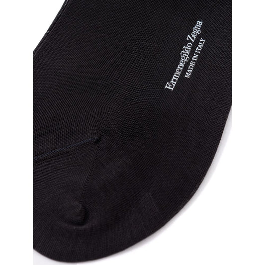 ZEGNA Gray Cotton Socks