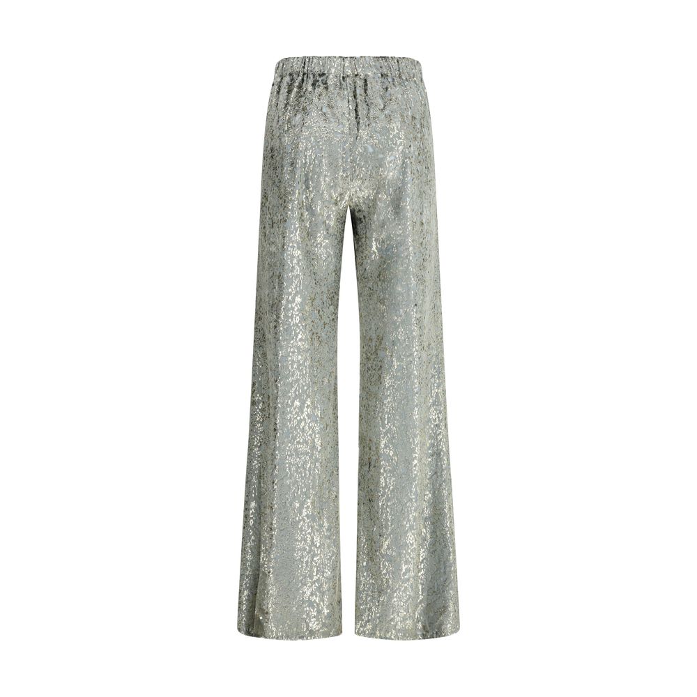 Forte_Forte Flared trousers in fil coupé “en rêve"