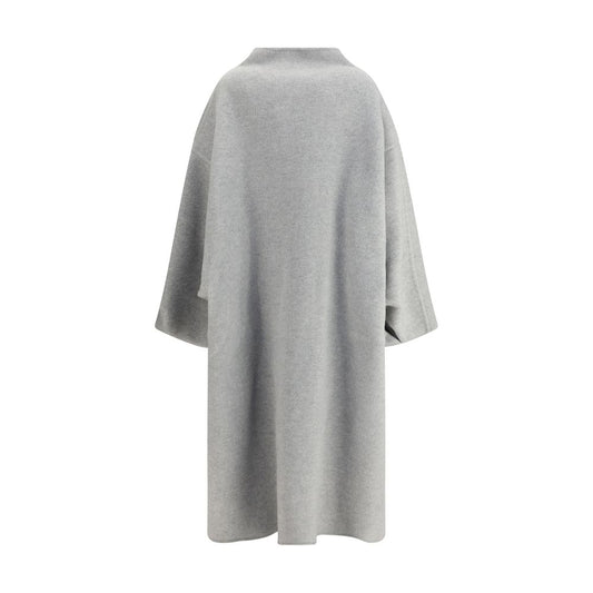 Darkpark Gray Fleece Wool Coat