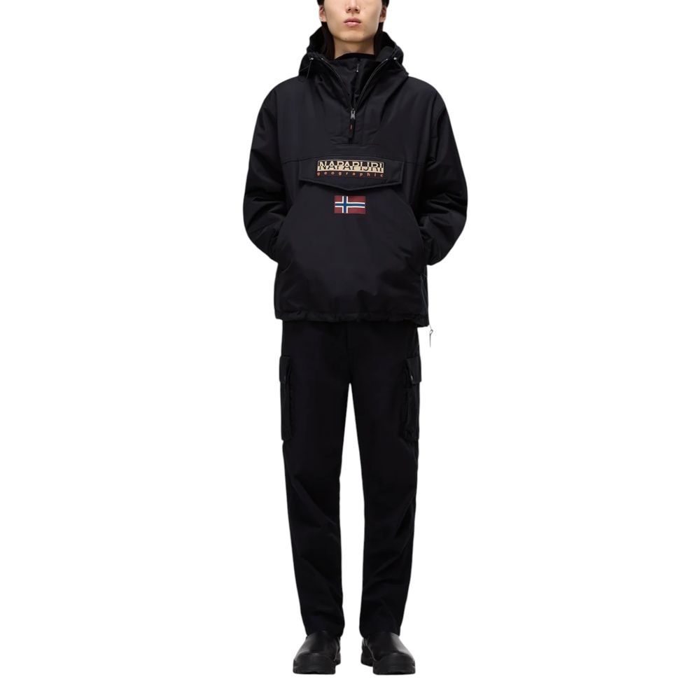 Napapijri Black Polyester Jackets & Coat
