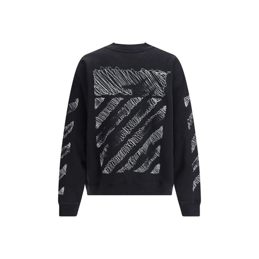 Off-White Black Cotton Sweatshirt